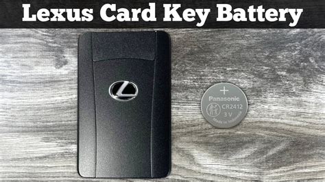 lexus smart card key battery replacement|lexus keyless entry battery.